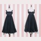 Black Gothic Lolita Dress & Cloak Set